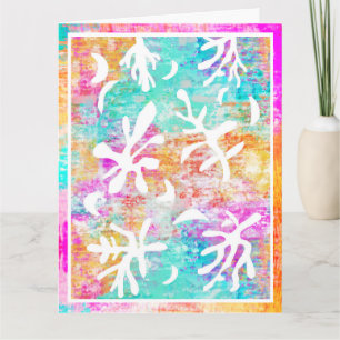 Abstrakt Art Boho Matisse Botaniska former Kort