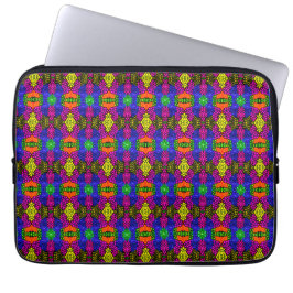 Abstrakt Art Bright Mönster Laptop Fodral