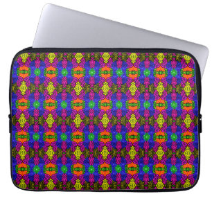 Abstrakt Art Bright Mönster Laptop Fodral