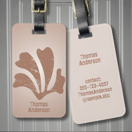 Abstrakt Art Brown Algae, Kelp Bagagebricka