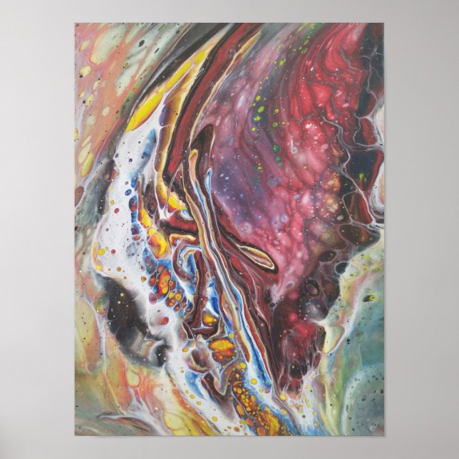 Abstrakt Art - Butterfly's Vinge Poster (Framsidan)