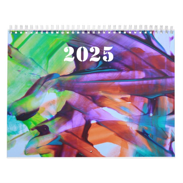 Abstrakt Art by "Fantastisk Jace" - 2025 års kalen Kalender (Omslag)
