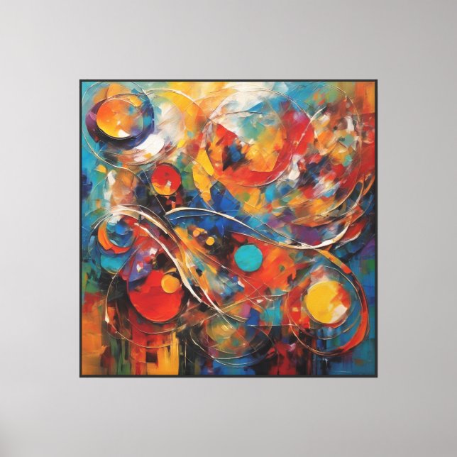 Abstrakt Art Canvastryck (Framsida)