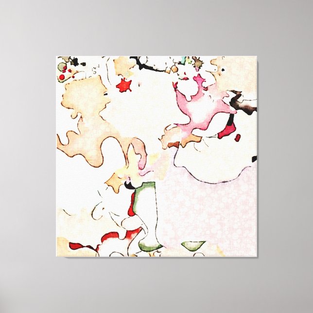 Abstrakt Art Canvastryck (Framsida)