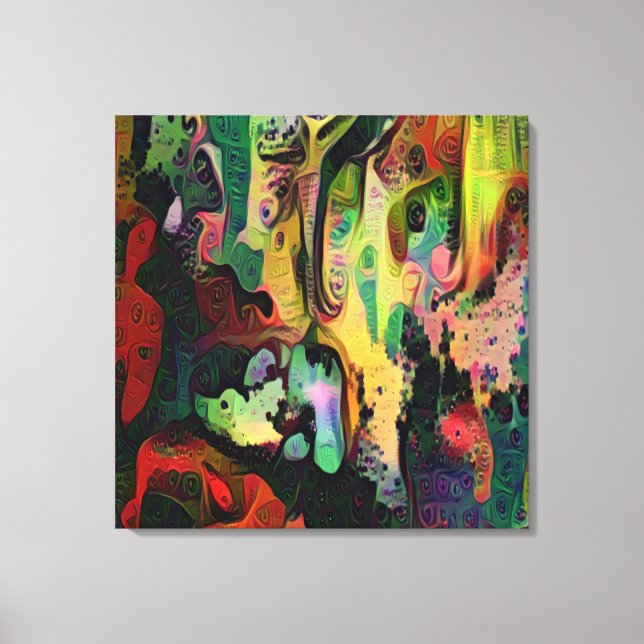 Abstrakt Art Canvastryck (Framsida)