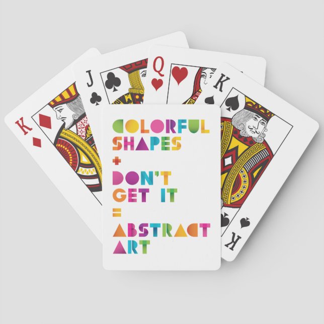Abstrakt Art Casinokort (Baksidan)