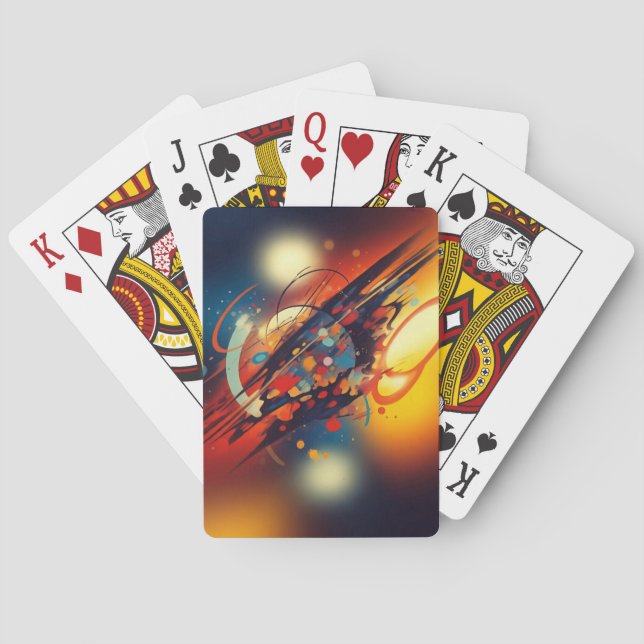 Abstrakt Art Casinokort (Baksidan)