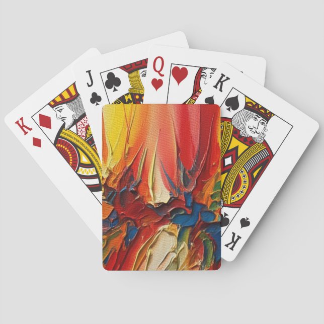 Abstrakt Art Casinokort (Baksidan)