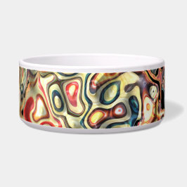 Abstrakt Art Ceramic Pet Bowl