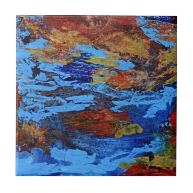 Abstrakt Art Ceramic Tile Kakelplatta (Framsidan)