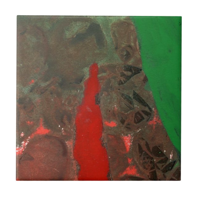 Abstrakt Art Ceramic Tile Kakelplatta (Framsidan)