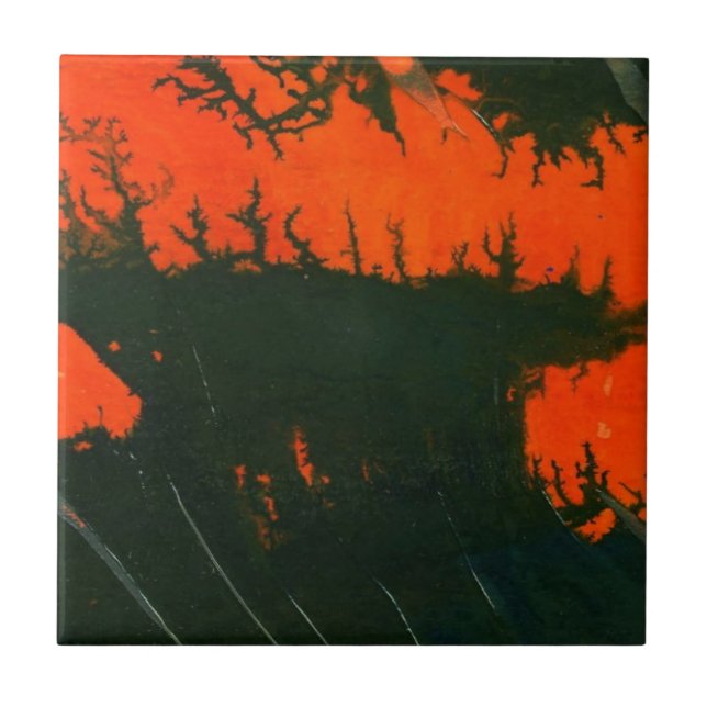 Abstrakt Art Ceramic Tile Kakelplatta (Framsidan)