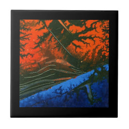 Abstrakt Art Ceramic Tile Kakelplatta