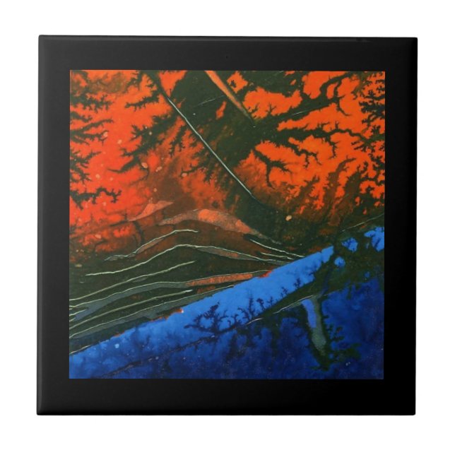 Abstrakt Art Ceramic Tile Kakelplatta (Framsidan)