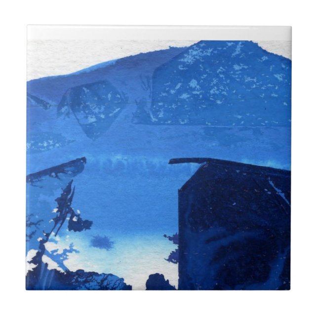 Abstrakt Art Ceramic Tile Kakelplatta (Framsidan)