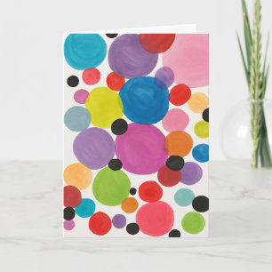 Abstrakt Art Circles Hälsning Kort