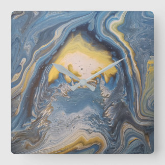 Abstrakt Art Clock Fyrkantig Klocka