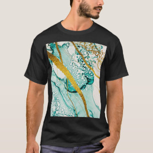 Abstrakt Art Clouds: Translucent Bläck T Shirt