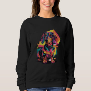 Abstrakt Art Dachshund Hund Dachshunds Doxie T Shirt