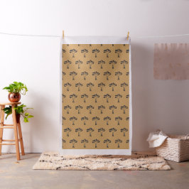 Abstrakt Art Deco Stil Tulip Bouquet Tyg