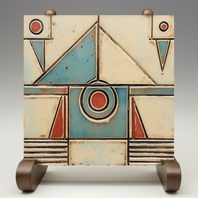 Abstrakt Art Deco-symmetri Kakelplatta (Skapare uppladdad)