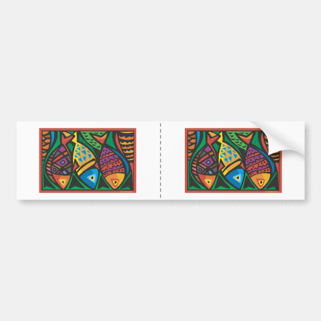 Abstrakt Art Design Bildekal (Framsidan)