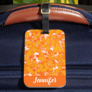 Abstrakt Art Design Orange Foliage Bagagebricka