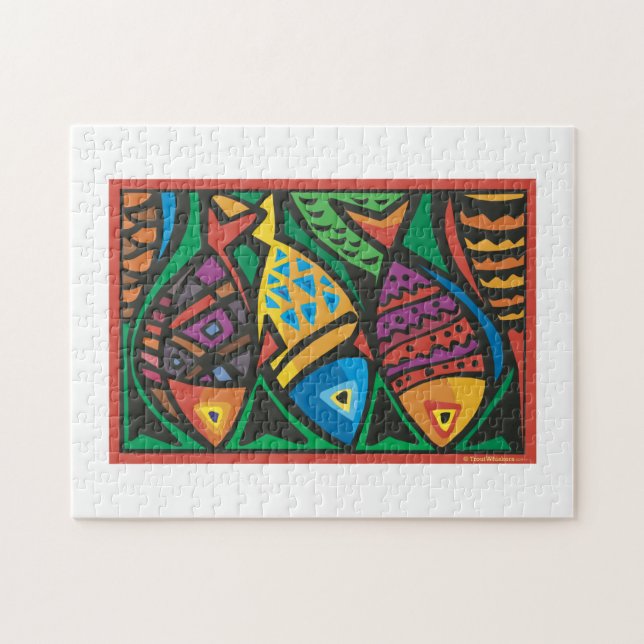 Abstrakt Art Design Pussel (Horisontell)