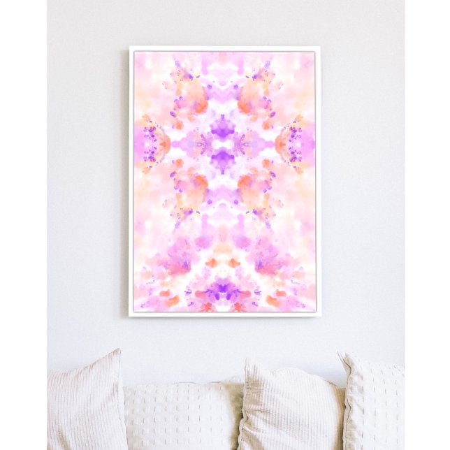 Abstrakt Art Divine Femininity Lila Orange Boho Poster (Skapare uppladdad)