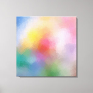 Abstrakt Art Elegant Rosa Red Gult Blue Lila Canvastryck