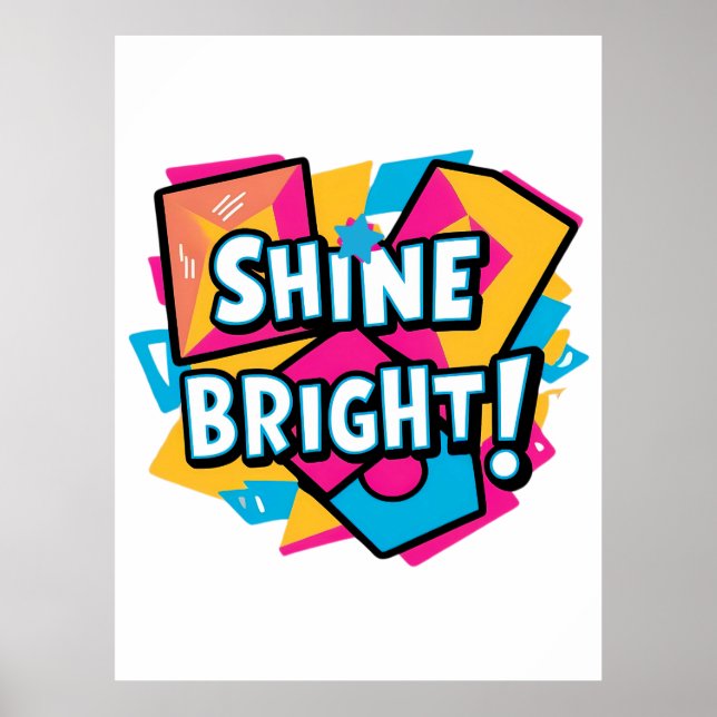 Abstrakt Art: En färgstark och inspirerande design Poster (Framsidan)