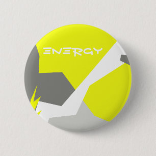 Abstrakt Art Energy Gult Grått Knapp