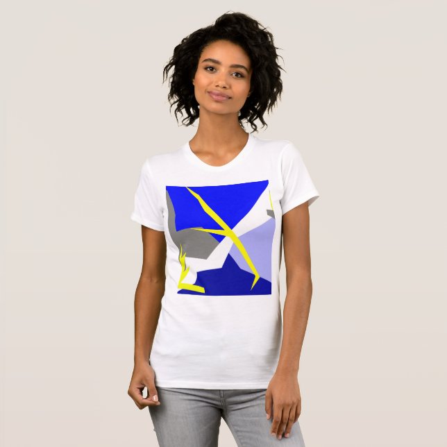 Abstrakt Art Energy T Shirt (Hel framsida)