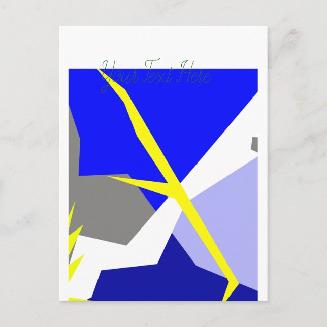 Abstrakt Art Energy Vykort (Framsida)