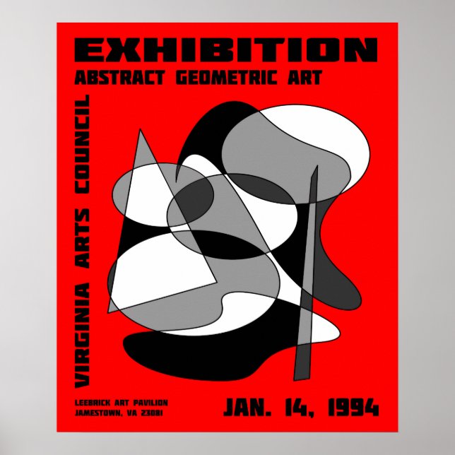 Abstrakt Art Exhibition Poster #3 (Framsidan)