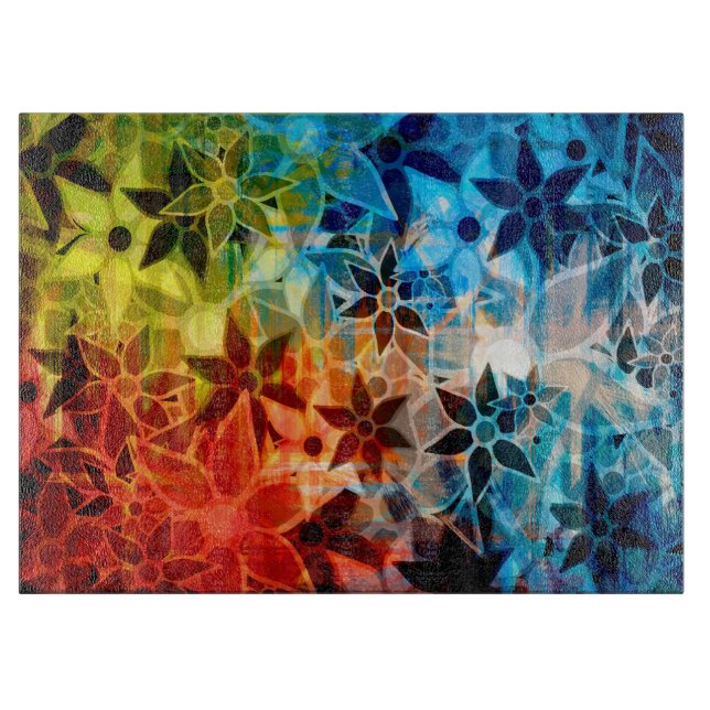 Abstrakt Art Flower Mönster #4 (Framsidan)