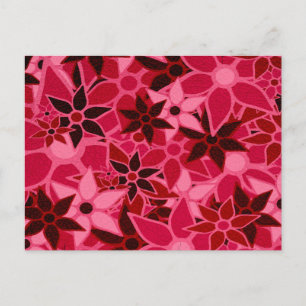 Abstrakt Art Flower Mönster #5 Vykort