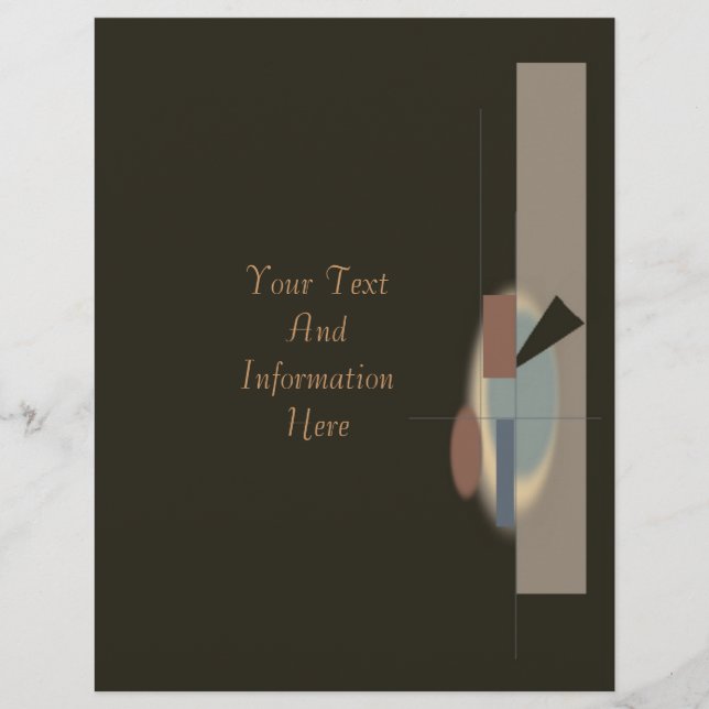 Abstrakt Art Flyer (Framsidan)