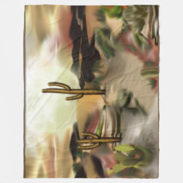 Abstrakt Art för sydvästra Desert Sunrise Fleecefilt