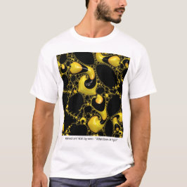 Abstrakt Art-fraactaler av eero Alien Bees på natt T Shirt