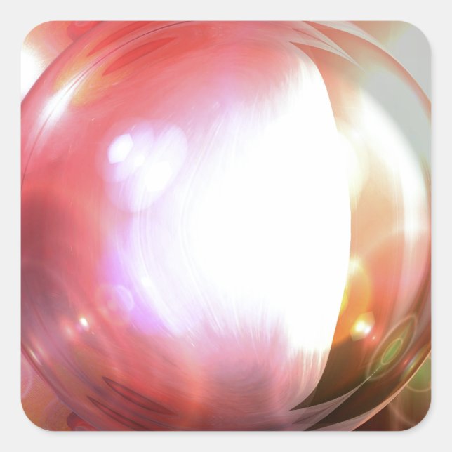 Abstrakt Art Fyrkantigt Klistermärke (Framsida)
