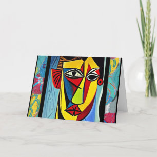 Abstrakt Art-gratulationskort Tack Kort