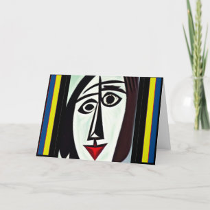Abstrakt Art-gratulationskort Tack Kort