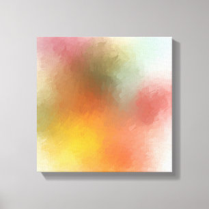 Abstrakt Art Gult Blue Lila Grönt Red Rosa Canvastryck