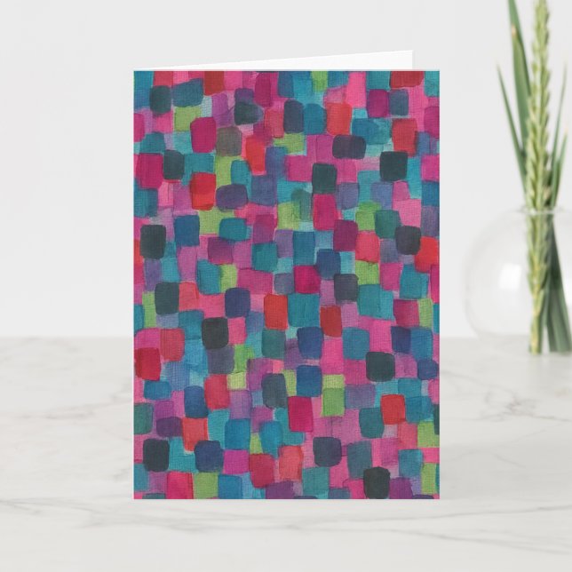 Abstrakt Art Hälsning Kort (Framsida)