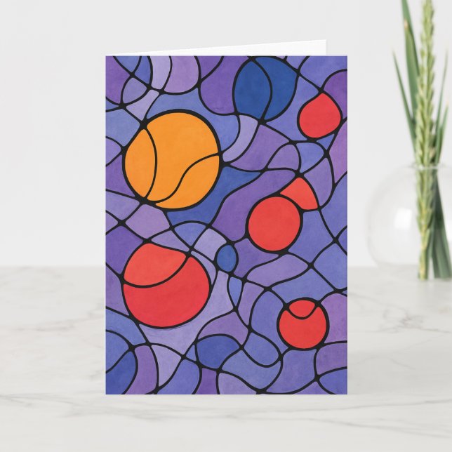 Abstrakt Art Hälsning Kort (Framsida)
