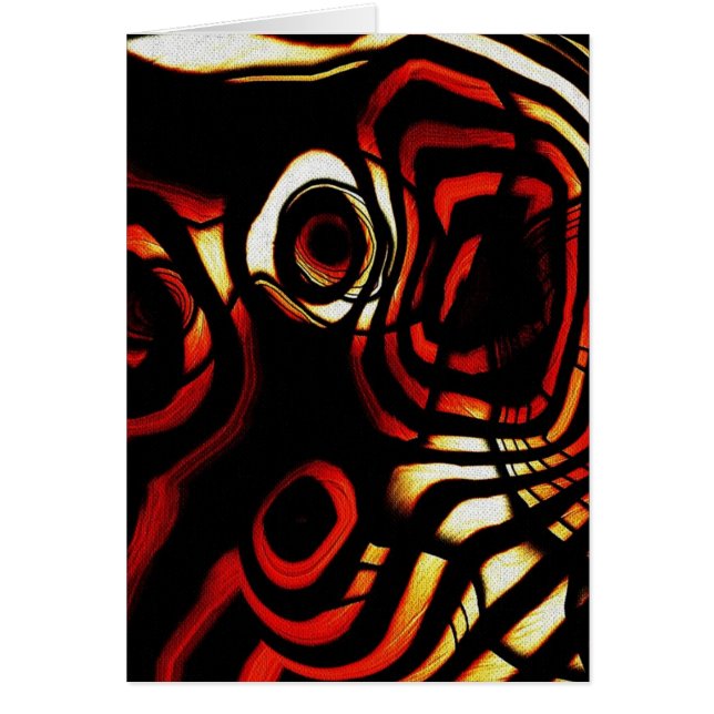 Abstrakt Art Hälsningskort (Framsidan)