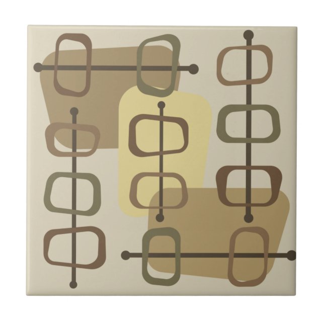 abstrakt Art Hollow Sten Beige 1950 Kakelplatta (Framsidan)