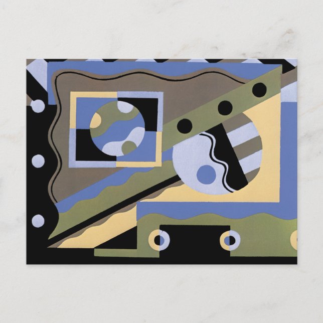 Abstrakt Art i geometri Vykort (Framsida)