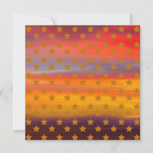Abstrakt Art i Southwest Desert Stars och stripes Anteckningskort